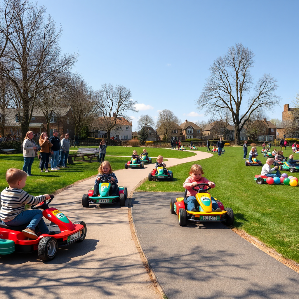 Oxfordshire families flock to park for Easter celebrations